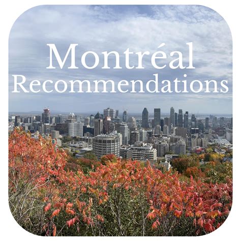 Montreal Recommendations